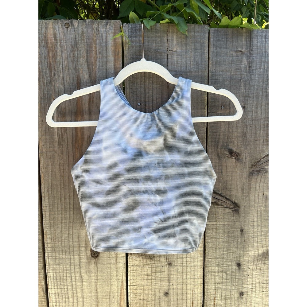 Athleta Womens Tank Top Conscious Crop Sports Bra Top Tie Dye Athletic Sz Sm